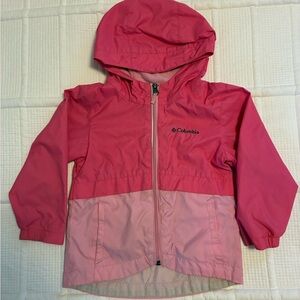 Columbia Kids Two-Tone Pink Rain Coat